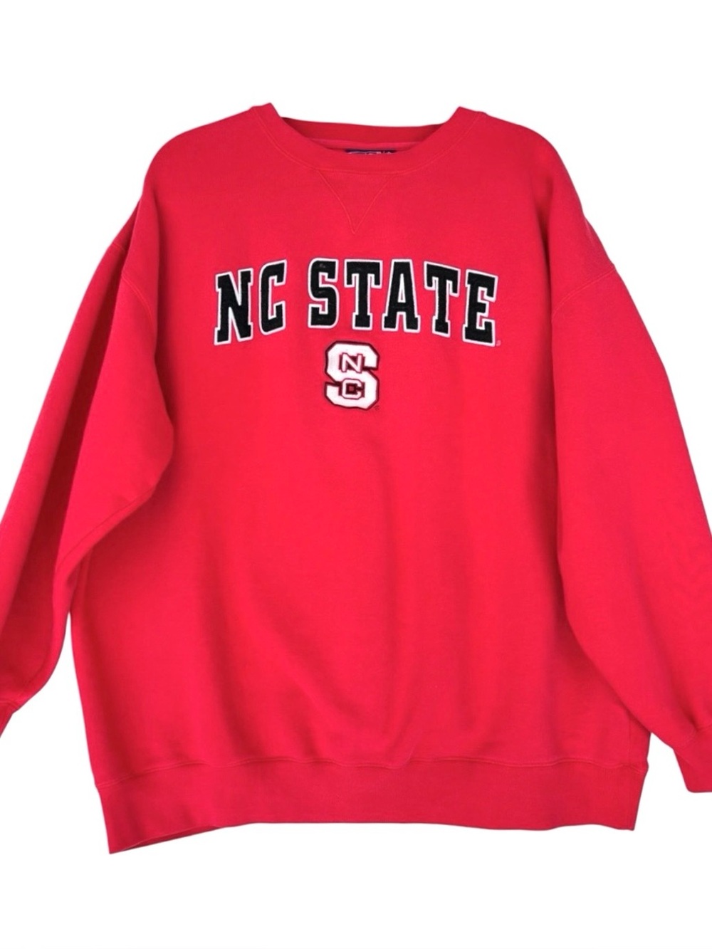 Vintage Y2K NC State Red Crewneck Sweatshirt XL Team Addition Apparel Wolfpack